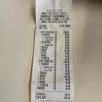 Burger King'de Sipariş Hataları Ve Bayat Ekmek Sorunu