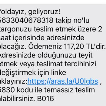 Aras Kargo Teslimatlarında Sürekli Gecikme Ve Bilgi Kirliliği