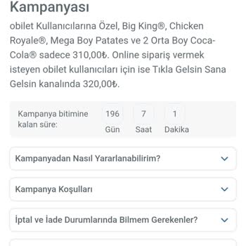 Tıkla Gelsin Kampanya Menüsü Farklı, Müşteri Mağdur Ediliyor!