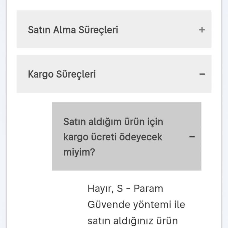 S-Param Güvende Alışverişimde Haksız Kargo Ücreti Talebiyle Karşılaştım