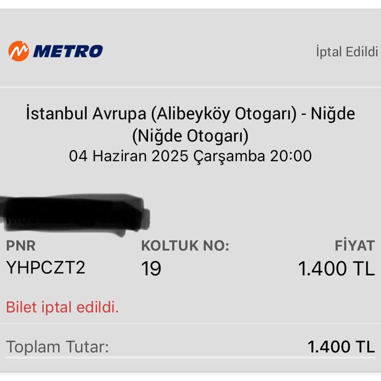 Obilet Üzerinden İptal Edilen Biletin Ücreti 13 Gündür İade Edilmiyor