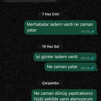 İade Sürecinde Cevapsız Mesajlar Ve Uzayan Mağduriyet