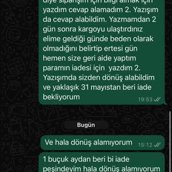 İade Sürecinde Cevapsız Mesajlar Ve Uzayan Mağduriyet