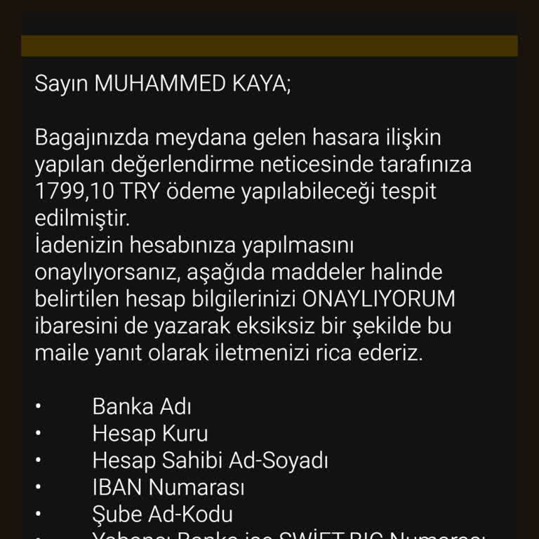 Pegasus Hasarlı Valiz İçin Ödeme Sürecinde Mağdur Etti