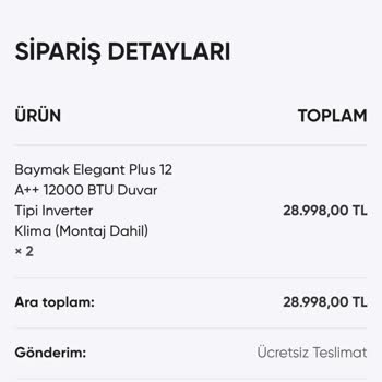 Klima Siparişi Sonrası Ödeme Problemi Ve Güven Sorunu