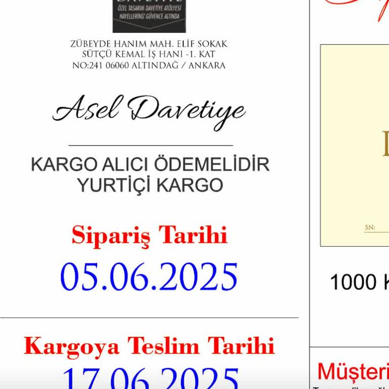 Düğün Davetiyem Hala Teslim Edilmedi Mağdur Edildik