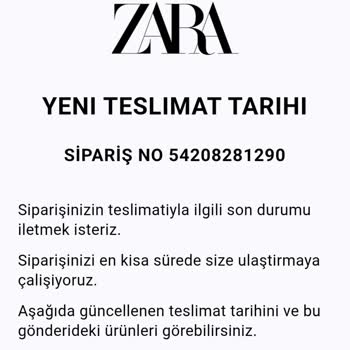 Zara'nın Seçtiği Kargo Şirketi Güven Ve Memnuniyetimi Zedeledi