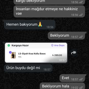 Söz Verilen Sürede Gönderilmeyen Ürün Ve Yetersiz Müşteri İletişimi