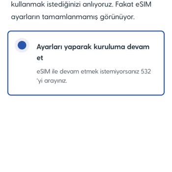E-sim Kurulumu Sürekli Hata Veriyor Ve Alternatif Seçenek Sunulmuyor
