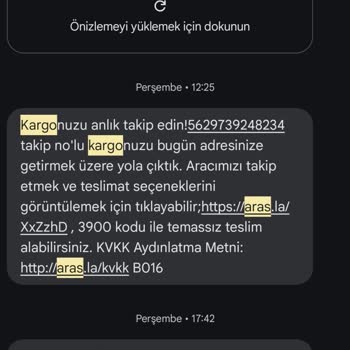 Aras Kargo Teslimat Sorunu Ve İletişimsizlik Nedeniyle Mağduriyet