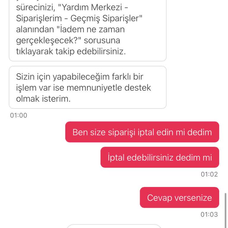 Sipariş Gecikmesi Ve Bilgi Eksikliği Nedeniyle Mağduriyet