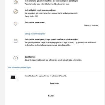 Amazon İade Sürecinde Kolay Gelsin İle Yaşanan Karışıklık Ve Mağduriyet