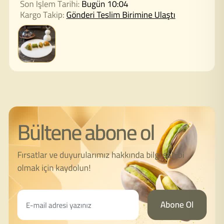 Taze Beklerken Bayat Baklava Gönderdiler, Hayal Kırıklığı Yaşadım