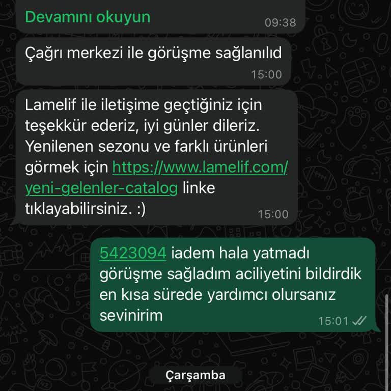 Lamelif'ten Para İadesi Sorunu Ve Mağduriyet