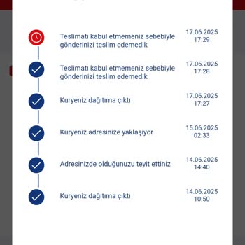 Aras Kargo Siparişim Teslim Edilmeden Teslim Edildi Gösterildi Ve İade Edildi