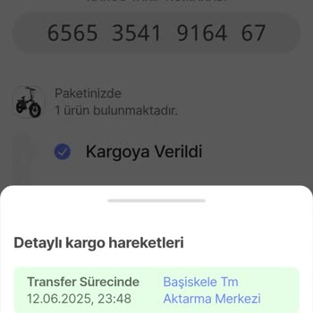 Hepsiburada Üzerinden Aldığım Elektrikli Bisiklet Teslim Edilmedi Kargo Hareketi Yok