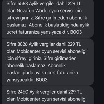 Habersiz Üyelik Ve Ekstra Fatura Ücretleriyle Mağduriyet Yaşadım