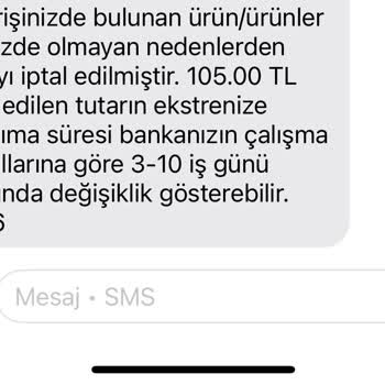 Stokta Var Gözüküp Satın Aldığım Ürün Sonradan İptal Edildi