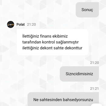 100 TL'lik Yatırımım Haksız Yere Reddedildi