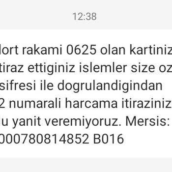 Kullanmadığım Harcamaya Bankadan Anlamsız Ret