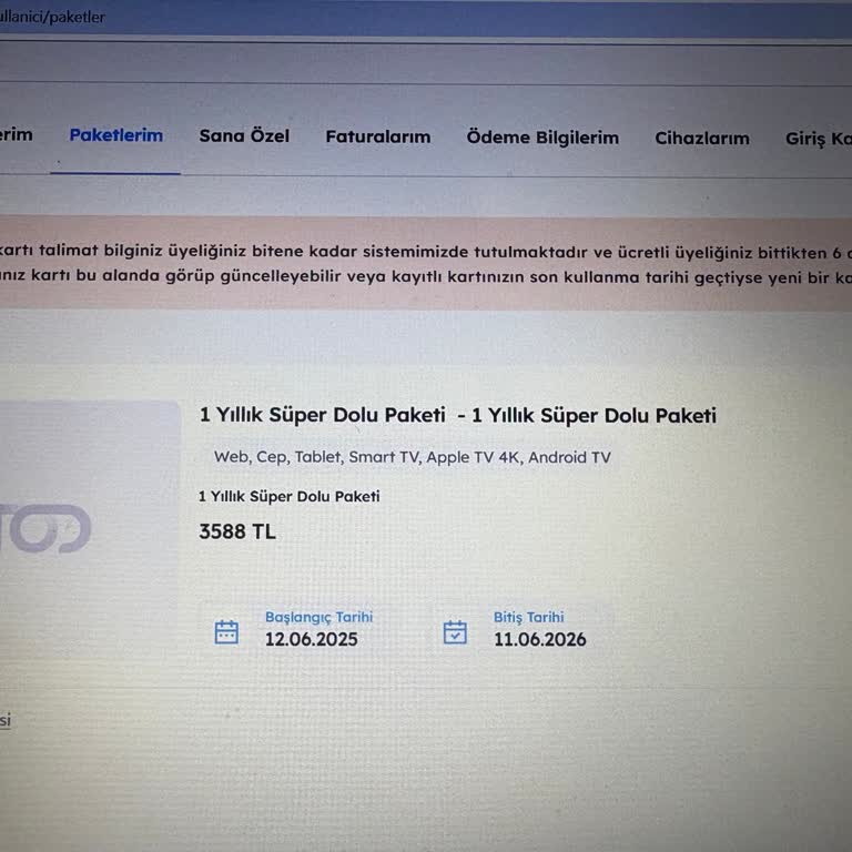 Satın Aldığım Süper Dolu Paketteki İçeriklere Erişemiyorum, Sorunum Çözülmüyor