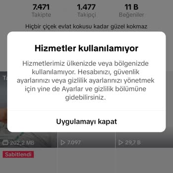 TikTok Hesabıma Giriş Engellendi Tekrar Aynı Sorunla Karşılaştım