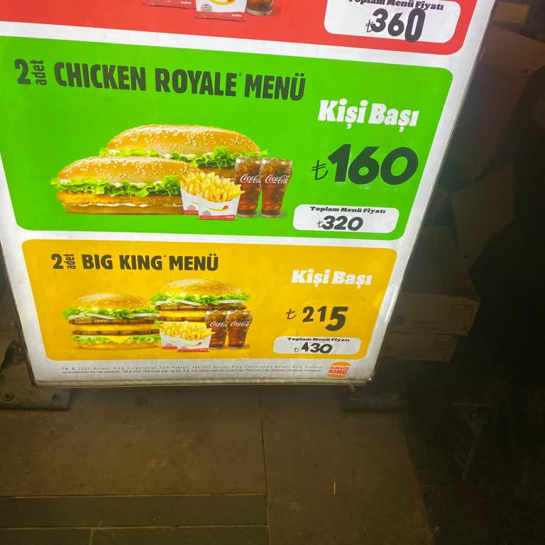 Burger King Şubesinde Menü Fiyatı Ve Personel Tutumu Hayal Kırıklığı Yarattı