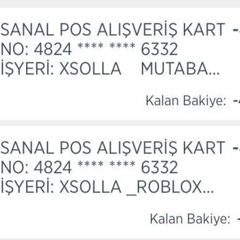 İptal Edilen İşlemde Param Çekildi, Robux Gelmedi