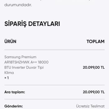 Beyazpazar.com'dan Alınan Klimanın İadesi Yapılmıyor, Müşteri Mağdur Ediliyor