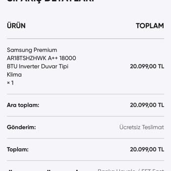 Beyazpazar.com'dan Alınan Klimanın İadesi Yapılmıyor, Müşteri Mağdur Ediliyor