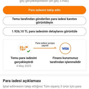 İptal Edilen Siparişlerin İadesi Hesabıma Ulaşmıyor