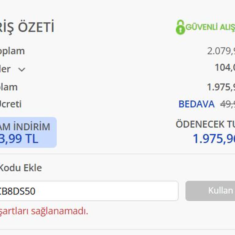 LCW Sitesinde Çarkla Alışverişte İndirim Hakkımı Kullanamıyorum