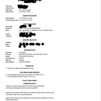 Vestel Bulaşık Makinesi Sürekli Arızalanıyor, Sorumluluk Müşteriye Yükleniyor