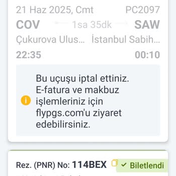 Pegasus Bilet Satın Alma Sistemindeki Hata Nedeniyle Mağduriyet