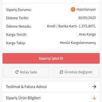 Ne Ürünüm Geldi Ne Param İade Edildi