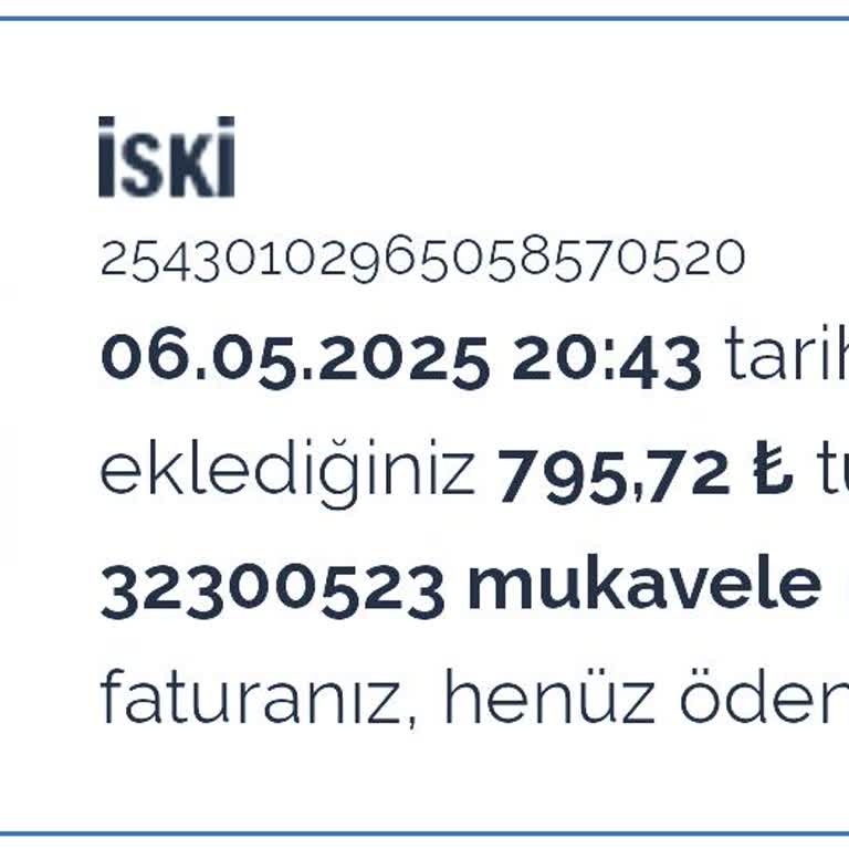 Tedavi Sürecinde Askıya Alınan Su Faturasının Ödenmemesi