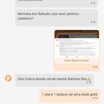 Trendyol Burger King Promosyonunda 1 Alana 1 Bedava Menüsünün Gönderilmemesi Ve Destek Sorunu