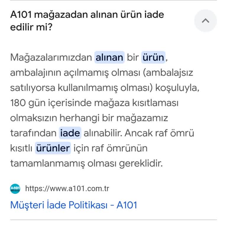 A101 Kaman Şubesinde Müşteriye Saygısız Davranış Ve İade Sorunu