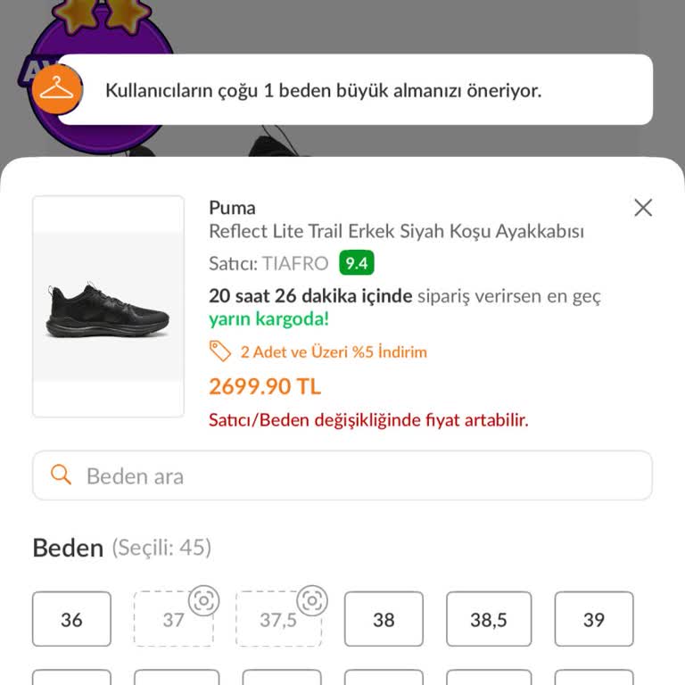 Trendyol Almak İstediğim Ürünün Siparişini Veremedim!