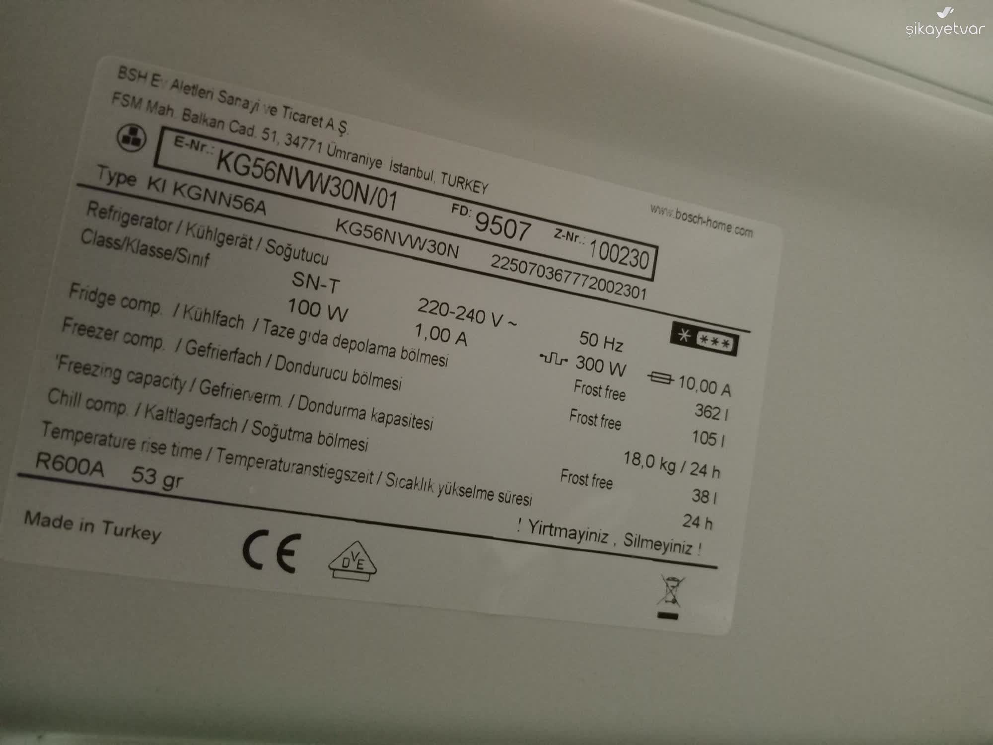 すいれんさま確認ページ Siemens Ev Aletleri Buzdolabının Gece Alarmı Uykusuz Bırakıyor