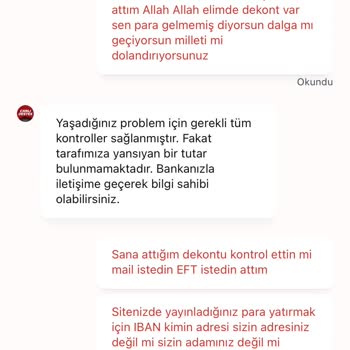 Yatırdığım Para Hesabıma Geçmedi, Belgelerime Rağmen Sorun Çözülmedi