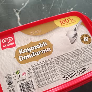Algida Kaymaklı Kase Dondurmadan Plastik Parça Çıkması