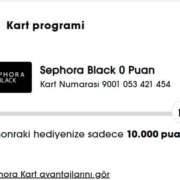 Sephora Kart Puanlarım Sıfırlandı Ve Geri Gelmiyor