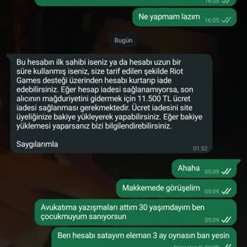 Satılan Hesabın Banlanması Ve Haksız Ücret Talebi