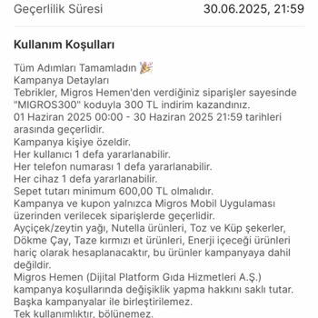 Migros Kuponum Keyfi Olarak Düşürüldü, Güvenim Sarsıldı