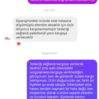 Siparişim Günlerdir Kargoya Verilmiyor Müşteri Olarak Oyalanıyorum