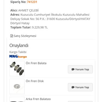 Sipariş Sonrası İletişimsizlik Ve Kargo Çıkışında Büyük Gecikme