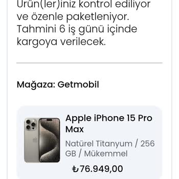 GET Mobil'den Teslim Edilmeyen Telefon Ve İade Sorunu