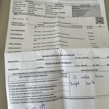 Yanlış Baza Ebatı Teslimatı Ve Mağduriyetin Giderilmemesi