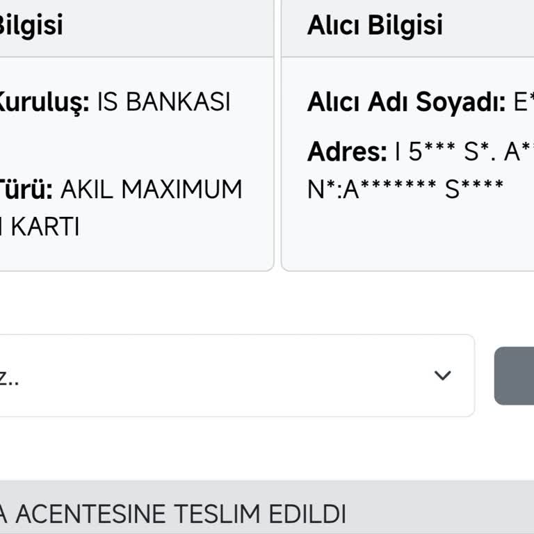 Kuryem Net Aliağa Merkezine Teslim Edilen Kartım Dağıtıma Çıkmadı Mağduriyet Yaşıyorum